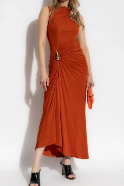 Bottega Veneta BROWN Dress with decorative appliqués
