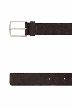 Bottega Veneta BROWN Intrecciato belt