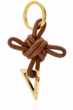 Bottega Veneta BROWN Keyring with knot
