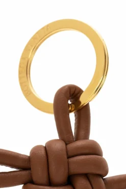 Bottega Veneta BROWN Keyring with knot