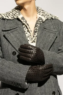 Bottega Veneta BROWN Leather Gloves