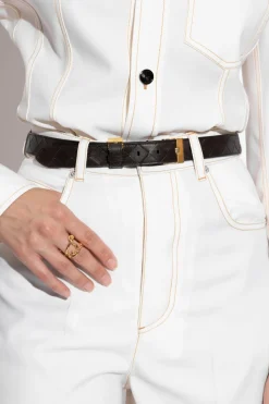 Bottega Veneta BROWN Leather belt