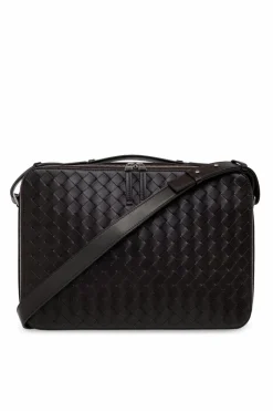 Bottega Veneta BROWN Leather briefcase ‘Getaway‘