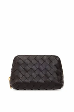 Bottega Veneta BROWN Leather wash bag