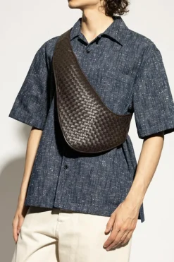 Bottega Veneta BROWN Leather shoulder bag "Veneto Sling"