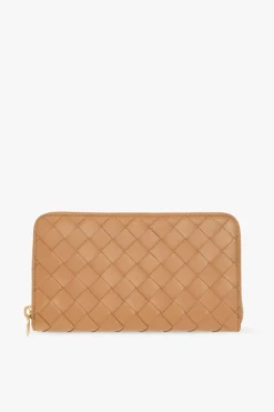 Bottega Veneta BROWN Wallet with ‘Intrecciato’ weave