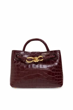 Bottega Veneta BURGUNDY ‘Andiamo Mini’ shoulder bag