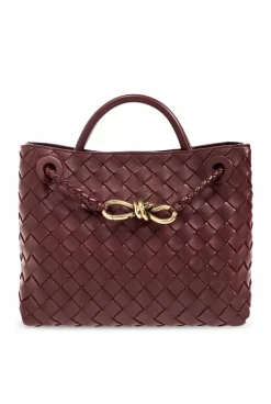 Bottega Veneta BURGUNDY ‘Andiamo Small’ shoulder bag