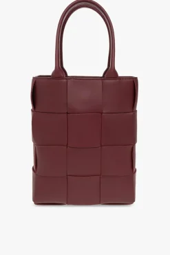 Bottega Veneta BURGUNDY ‘Cassette Mini’ shoulder bag