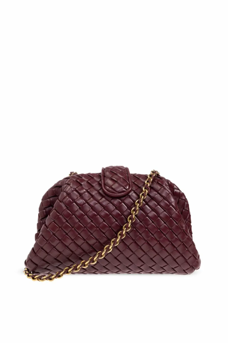 Bottega Veneta BURGUNDY Clutch Lauren 1980 Small