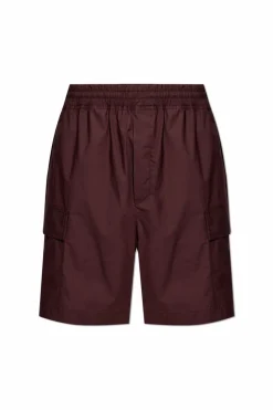 Bottega Veneta BURGUNDY Cargo shorts