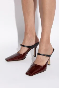 Bottega Veneta BURGUNDY Heeled mules ‘Andrea’