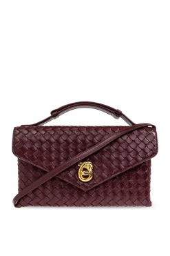 Bottega Veneta BURGUNDY Handbag `Knot Lock`