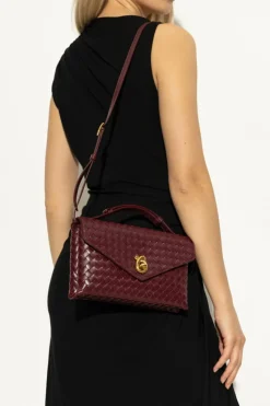 Bottega Veneta BURGUNDY Handbag `Knot Lock`