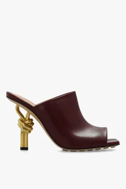 Bottega Veneta BURGUNDY ‘Knot’ mules