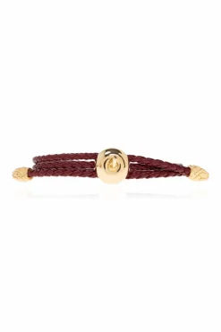 Bottega Veneta BURGUNDY Leather bracelet
