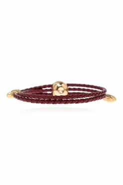 Bottega Veneta BURGUNDY Leather bracelet