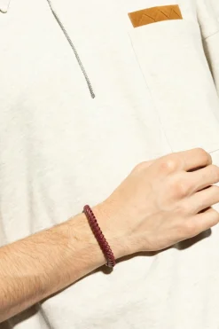 Bottega Veneta BURGUNDY Leather bracelet
