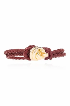 Bottega Veneta BURGUNDY Leather bracelet