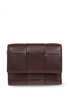 Bottega Veneta BURGUNDY Wallet with weaving