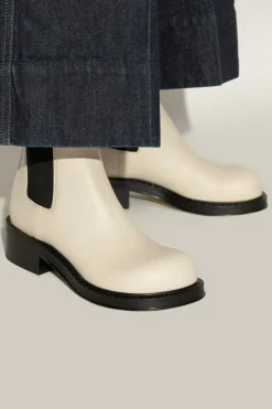 Bottega Veneta cream Heeled ankle boots Cliff