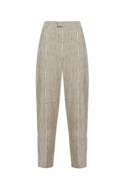 Bottega Veneta cream Pants with striped pattern