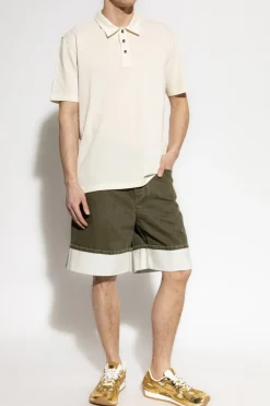 Bottega Veneta cream Polo with logo