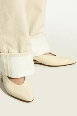 Bottega Veneta cream Sofia open-back shoes