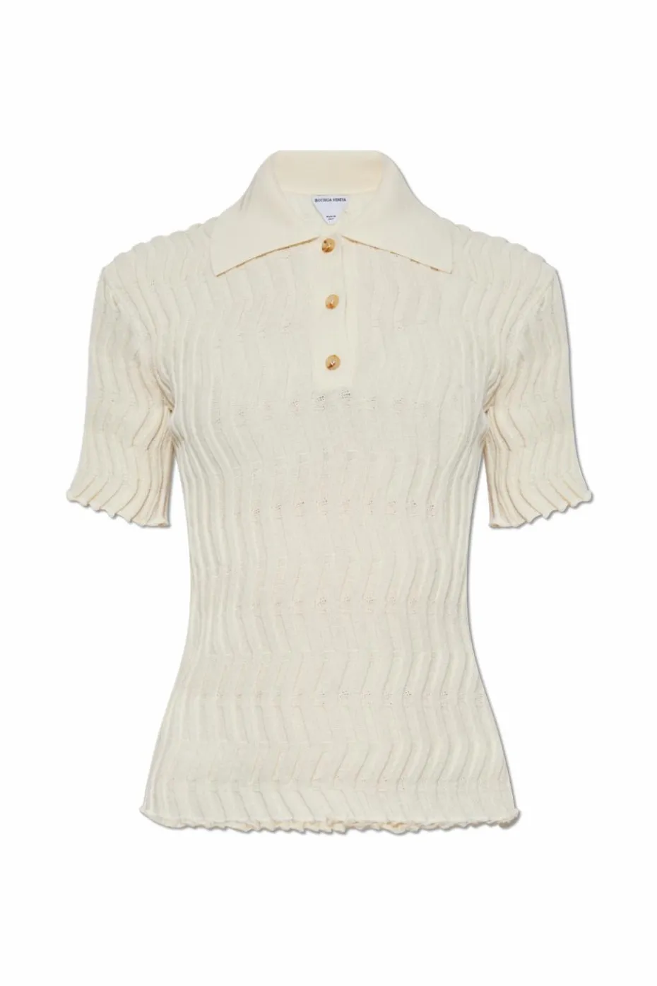 Bottega Veneta cream Wool Polo