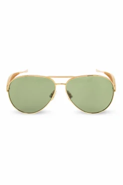 Bottega Veneta GOLD Aviator sunglasses