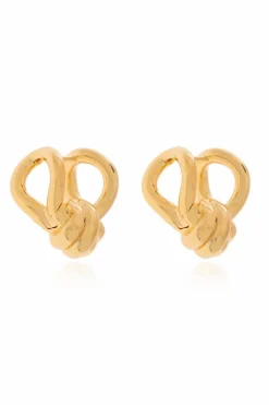 Bottega Veneta GOLD Earrings with weave