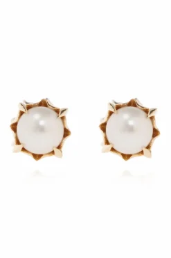 Bottega Veneta GOLD Earrings with pearls
