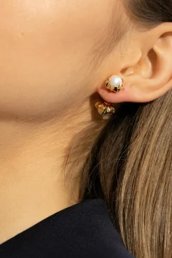 Bottega Veneta GOLD Earrings with pearls