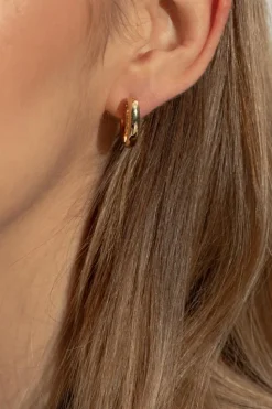 Bottega Veneta GOLD Earrings coated with 18-karat gold