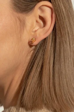 Bottega Veneta GOLD Earrings with signature knot