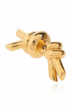 Bottega Veneta GOLD Earrings with signature knot