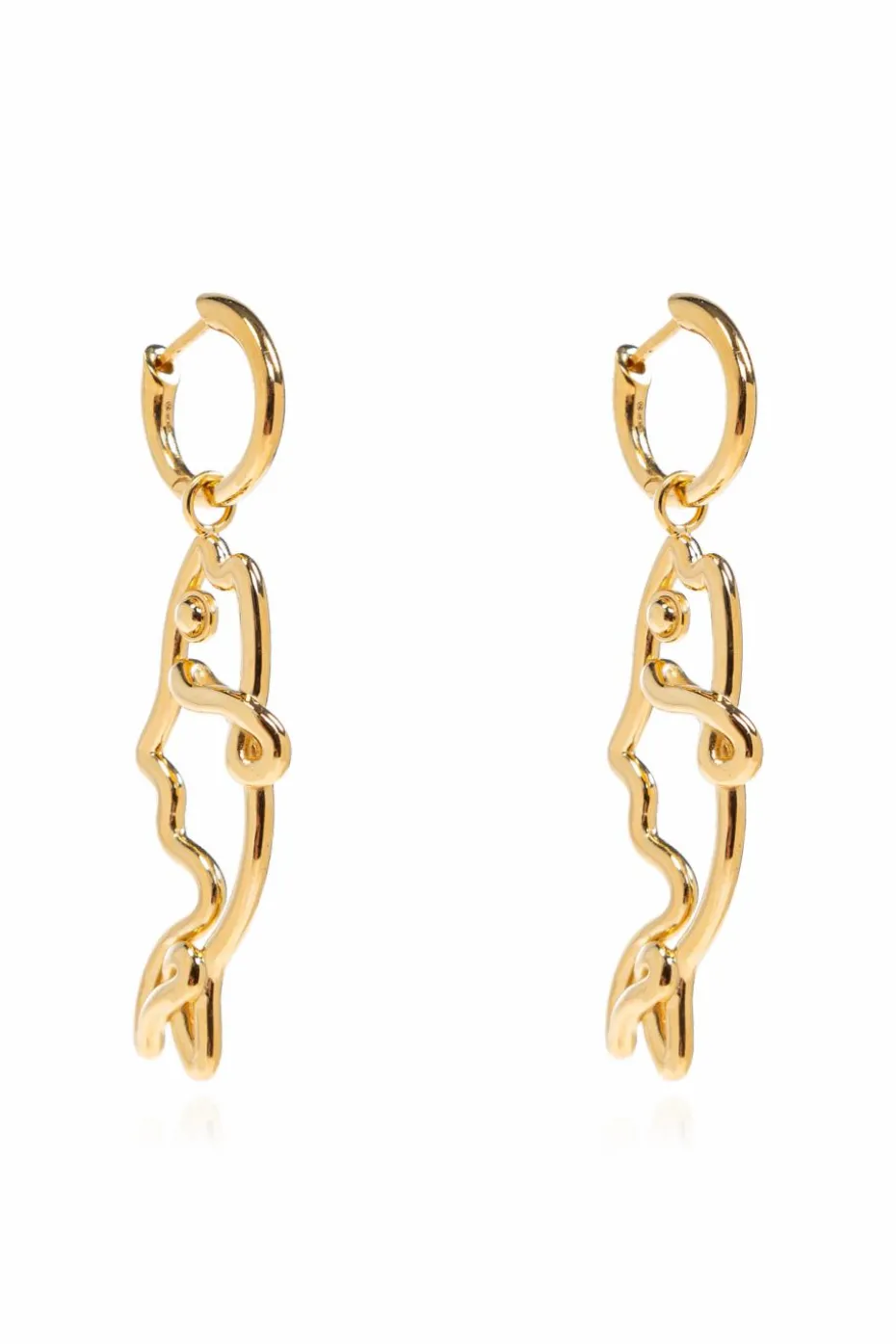 Bottega Veneta GOLD Fish-shaped earrings