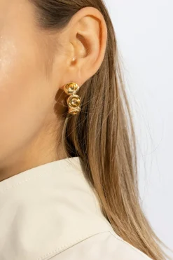 Bottega Veneta GOLD Gold-plated earrings
