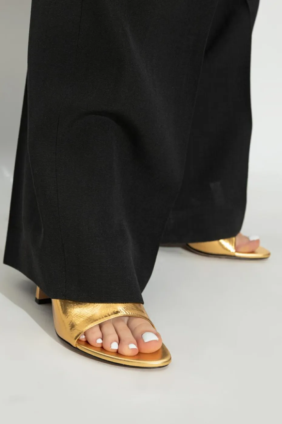 Bottega Veneta GOLD Heeled sandals `Rana`