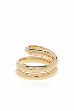 Bottega Veneta GOLD 18-karat gold-plated ring