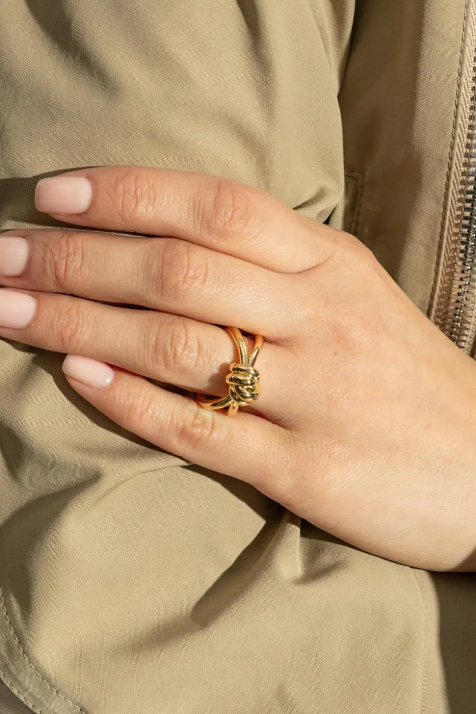 Bottega Veneta GOLD Ring with weave
