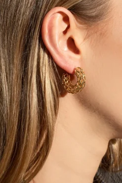 Bottega Veneta GOLD Silver earrings