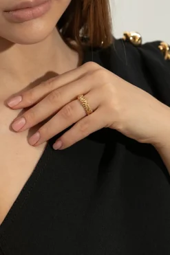 Bottega Veneta GOLD Silver ring