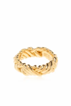 Bottega Veneta GOLD Silver ring
