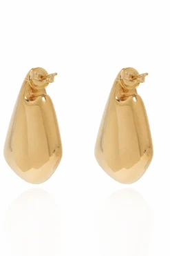 Bottega Veneta GOLD Silver Earrings 'Fin Small'