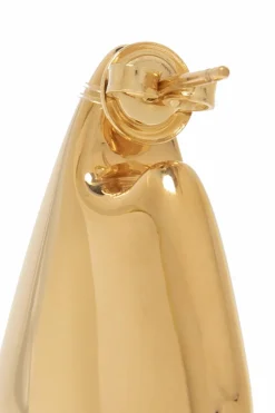 Bottega Veneta GOLD Silver Earrings 'Fin Small'