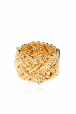 Bottega Veneta GOLD Silver ring