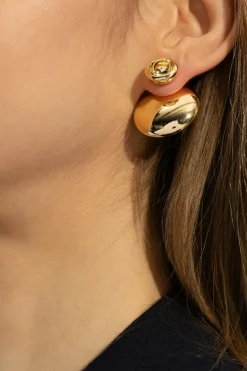 Bottega Veneta GOLD Silver earrings