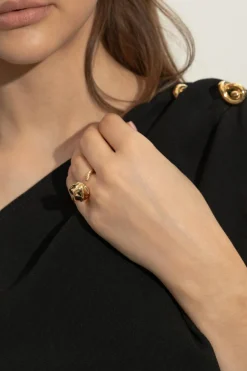 Bottega Veneta GOLD Silver ring