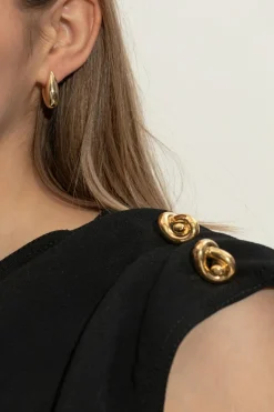 Bottega Veneta GOLD Silver earrings